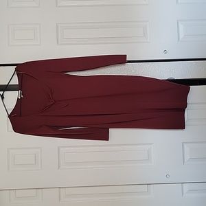 UV maroon wiggle dress